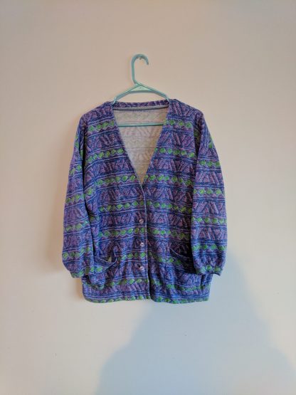 neon cardigan from the 90s